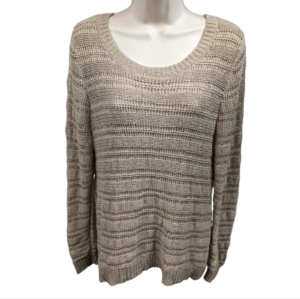 Michael Michael Kors Open Knit Lightweight Sweater Sz L